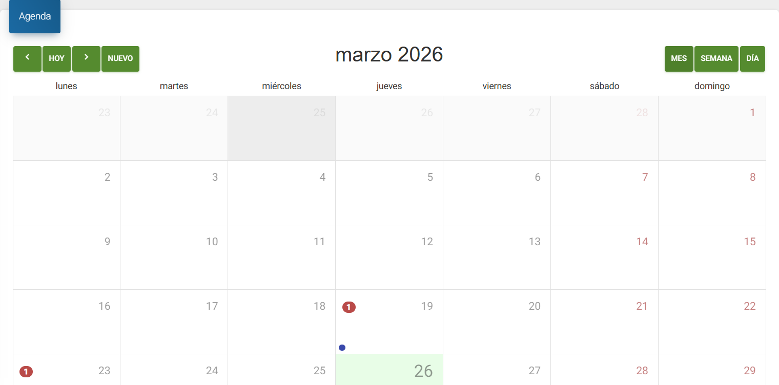 Calendario de actividades escolares